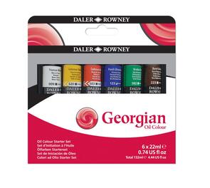 Daler Rowney Georgian Oil Starter Set 6X22ml Tubes