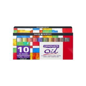 Daler Rowney Graduate Oil Studio Set, 10x38ml Tubes