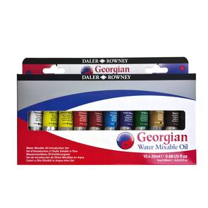 Daler Rowney Georgian Watermixable Oil Introduction Set 10x20ml