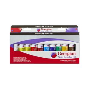 Daler Rowney Georgian Watermixable Oil Selection Set 10x37ml