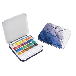 Daler Rowney Aquafine Half Pan Travel Tin 24