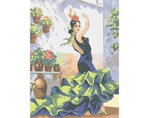 Collection D'Art Tapestry Canvas 40X50 Spanish Dancer
