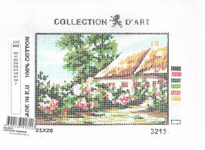 Collection D'Art Tapestry Canvas 20X25 Cottage Garden