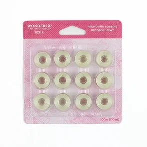 Wonderfil Decobob Prewound: Refill Pack:Size L , x12