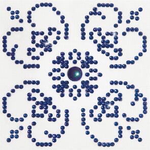 Diamond Dotz Blue On White