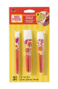 Mod Podge Short Handle Brush Set 3pc