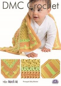DMC Pineapple Baby Blanket Crochet Pattern