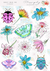 Flossiphy Don't Bug Me Stickers