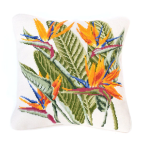 Elizabeth Bradley Tapestry Kit - Bird of Paradise - Winter White