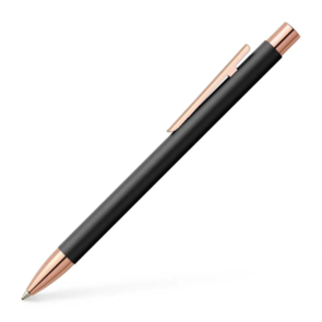 Faber-Castell Neo Slim Ballpoint Pen- All Blacks -Black Rose Gold
