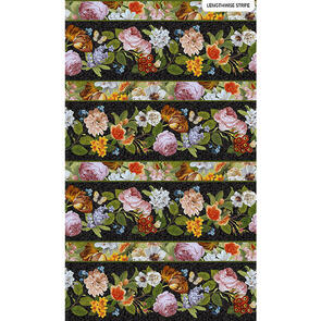 Northcott Deborah Edwards Covent Garden DP23808-99 BLACK MULTI
