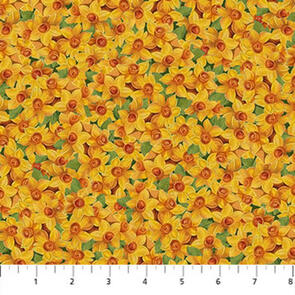 Northcott Deborah Edwards Covent Garden DP23856-52 YELLOW MULTI