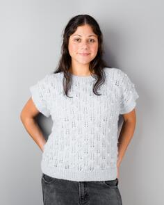 Alpaca Yarns 3310 Halo Floral Vest - Knitting Pattern / Kit