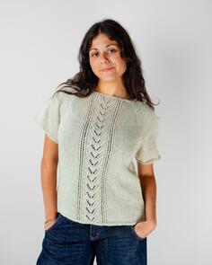 Alpaca Yarns Luxurious Fusion Lace Insert Top -  Knitting Pattern / Kit