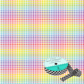 Devonstone Bias Binding 25mm Fundamentals - White Rainbow