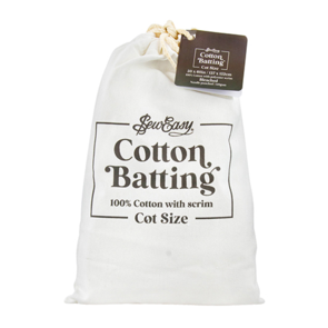 Sew Easy 100% Cotton Bleached Batting 140gsm with Scrim