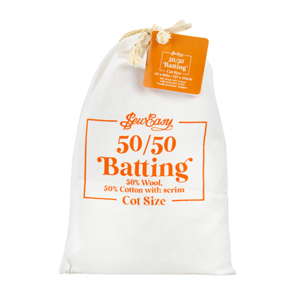 Sew Easy 50% Wool, 50% Cotton Batting 150gsm with Scrim (Natural)