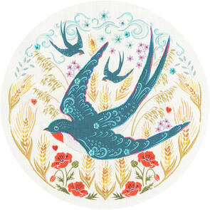 Bothy Threads Embrodiery Kit - Swallows