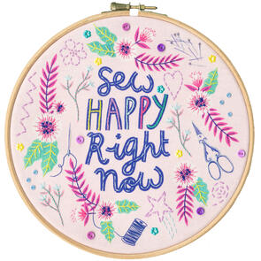 Bothy Threads Embrodiery Kit - Sew Happy