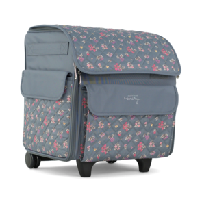 Everything Mary Overlocker Trolley Bag - Grey Floral