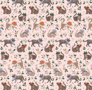 Dear Stella Ma Belle  - French Cats - Blush