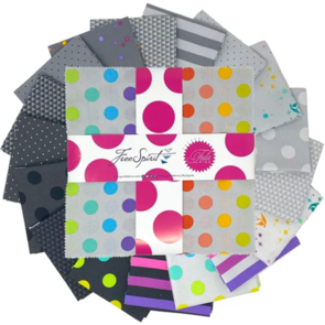 Free Spirit Tula Pink || Graywork || 10" Charm Park (42pcs)