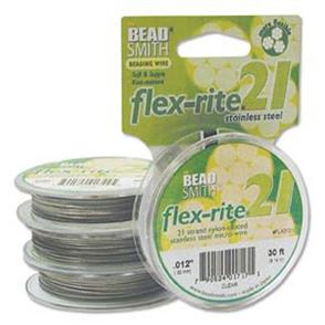 The Beadsmith Flex-Rite 21 Strand 0.012 Clear Beading Wire