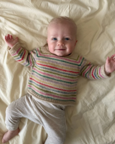 Petite Knit Frankie Sweater Baby - Knitting Pattern / Kit