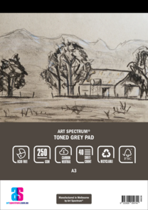 Art Spectrum Toned Pad - 250gsm - Grey - 40 Sheets