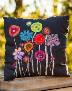 Wendy Williams Pattern - Growing Wild Cushion
