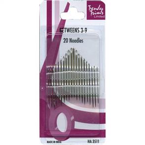 Trendy Trims Betweens 3-9 20 needles/Pkg