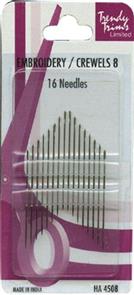Trendy Trims Embroidery / Crewel Needles 16/Pack