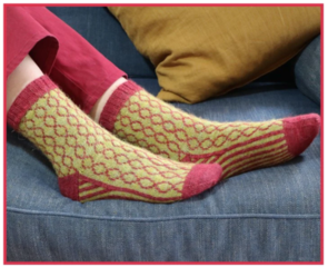 Alpaca Yarns 5014 Halle Socks - Knitting Pattern / Kit