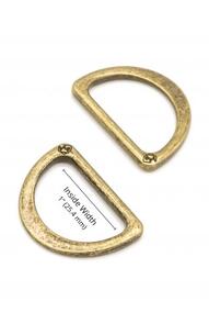 ByAnnie 1" D-Ring - Flat, Set of Two