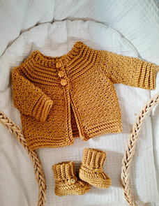 Holland Designs Crochet Pattern - Classic Baby Cardigan