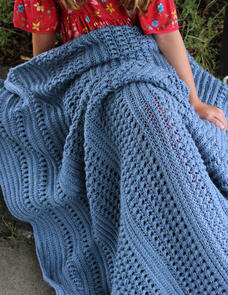 Holland Designs Crochet Pattern - Blue Castle Throw