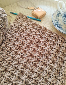 Holland Designs Crochet Pattern - Cable Rib Stitch Blanket or Scarf