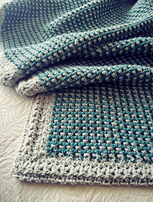 Holland Designs Crochet Pattern - Textured Houndstooth Throw