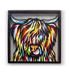 Splat Planet Wooden Art Craft Kit - Highland Cow