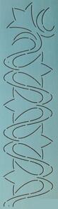 The Stencil Company Quilting Stencil : Jaqueline Kennedy Onassis Border 4"