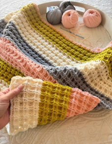 Holland Designs Crochet Pattern - Reversible Shadow Box Blanket