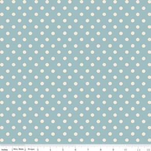 Riley Blake Cath Kidson Signature Collection  || Button Spot - Blue