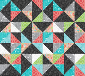 Benartex Contempo Sewing Room 2; Endless Triangles - Multi