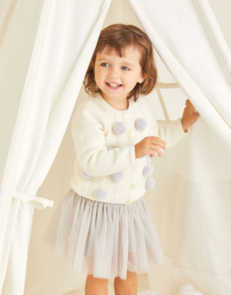 Sirdar 5369 Pom Pom Cardigan - Knitting Pattern / Kit