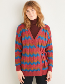Sirdar 10209 Chevron Wrap Knitting Pattern / Kit