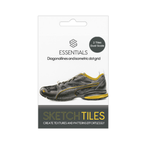 SketchTiles Essentials - Diagonal Lines & Isometric Dot Grids