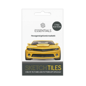 SketchTiles Essentials - Hexagonal Grids & Crosshatch
