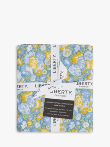 Liberty Palace Gardens ||  Fat Quarters - A Blue / Yellow (5pcs)
