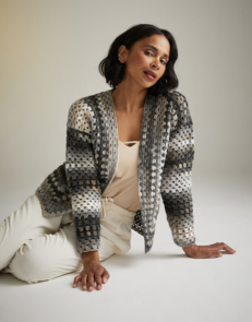 Sirdar Crochet Pattern / Kit - Jewelspun #10727 Moon & Stars Cardigan