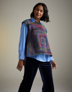 Sirdar Crochet Pattern / Kit - Jewelspun #10728 Twilight Terrace Tabard
